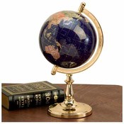 Faux Stone Decorative World Globe