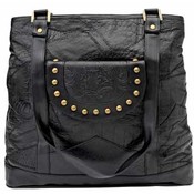 Black Design Genuine Leather Shoulder Bag