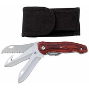 3-Blade Liner Lock Knife with Nylon Sheath