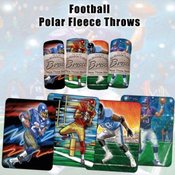 Football Polar Fleece Throw