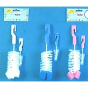 2 Pc Bottle &amp; Nipple Brush W/Sponge