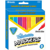 BAZIC Black Mini Fine Point Permanent Marker w/ Cl
