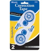 BAZIC 5mm X 236" Correction Tape (2/Pack)
