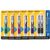 BAZIC SilverTop  Mini 4-Color Pen w/Cushion Grip
