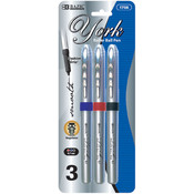 BAZIC York Asst. Color Jumbo Rollerball Pen