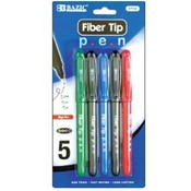 BAZIC Assorted Color Fiber Tip Sign Pen