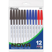 BAZIC Nova Assorted Color Stick Pen