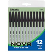 BAZIC Nova Black Color Stick Pen