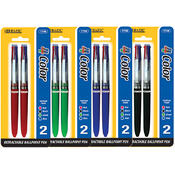 BAZIC Metal Clip 4-Color Pen (4/Pack)