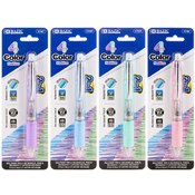 BAZIC Silver Top 4-Color Pen