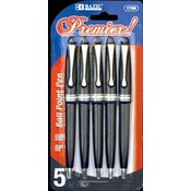 BAZIC Premier Black Retractable Pen