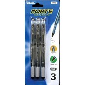 BAZIC Norte Black Needle-Tip Rollerball Pen