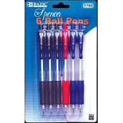 BAZIC Spencer Retractable Pen w/ Cushion Grip
