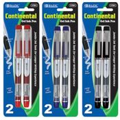 BAZIC Continental Needle-Tip Gel Ink Pen w/ Grip