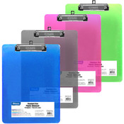 BAZIC Standard Size Plastic Clipboard w/ Low Profi