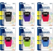 BAZIC Pencil Sharpener with Receptacle (6/Pack)