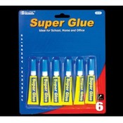 BAZIC 3g / 0.11 Oz. Super Glue (6/Pack)