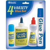 BAZIC Assorted Glue Sets (4/Pack)