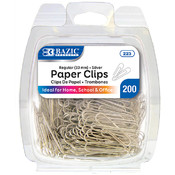 BAZIC Small (28mm) Metal Paper Clips