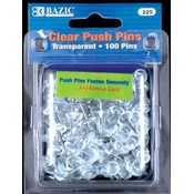 BAZIC Clear Transparent Push Pins
