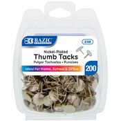 BAZIC Nickel (Silver) Thumb Tack