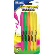BAZIC Pen Style Fluorescent Highlighter
