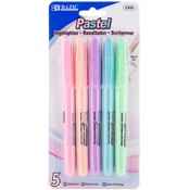 BAZIC Yellow Mini Fluorescent Highliter w/ Cap Cli