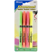 BAZIC Pen Style Floures. Hi-lighters-Cushion Grip