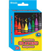 BAZIC 24 Color Premium Quality Crayon