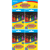 BAZIC 8 Color Premium Quality Crayon (4/Pack)