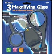 BAZIC 3x Magnifying Glass Sets (3/Pack)