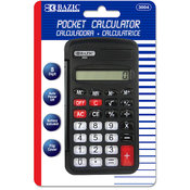 BAZIC 8-Digit Pocket Size Calculator w/ Flip Cover