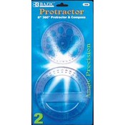 BAZIC Circular 6" Protractor