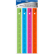 BAZIC 12" (30cm) Ruler w/ Multiplication Prints
