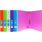 BAZIC 6-Pockets Letter Size Poly Expanding File