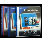 BAZIC 1/2" Poly 3-Ring Presentation View Binder