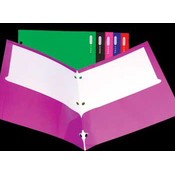 BAZIC Assorted Bright Glossy 2-Pockets Portfolios