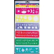 BAZIC Assorted Template Stencil Sets