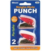 BAZIC Portable Single Hole Paper Punch