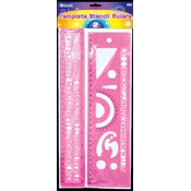 BAZIC 12" (30cm) Ruler &amp; Template Stencil Sets