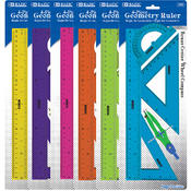 BAZIC Geometry Ruler Sets