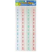 BAZIC 12" (30cm) Plastic Ruler (4/Pack)