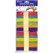 BAZIC Colored Craft Sticks (200/Pack)