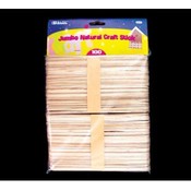 BAZIC Jumbo Natural Craft Stick (100/Pack)