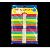 BAZIC Jumbo Colored Craft Stick (100/Pack)