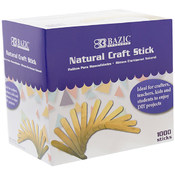 BAZIC Grooved Natural Craft Stick (150/Pack)