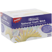 BAZIC Grooved Colored Craft Stick (150/Pack)