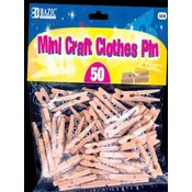 BAZIC Mini Natural Clothespins (50/Pack)