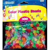 BAZIC Multi-Color Plastic Beads (300/Pack)