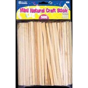 BAZIC Mini Natural Craft Sticks (500/Pack)